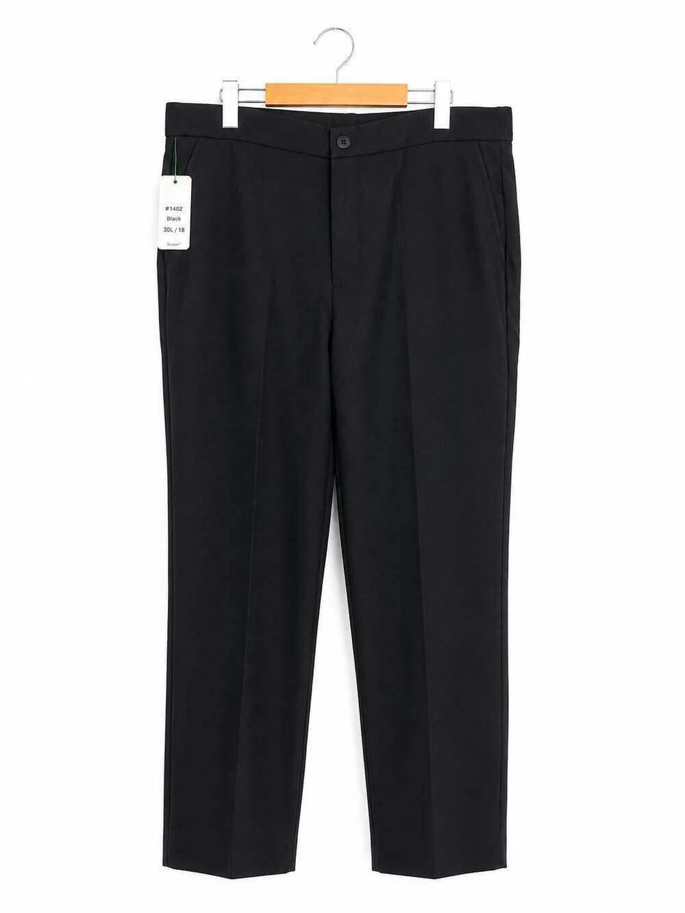 Soojun Women’s Black Straight Leg Dress Pants Size 18 30L NWT Work Office